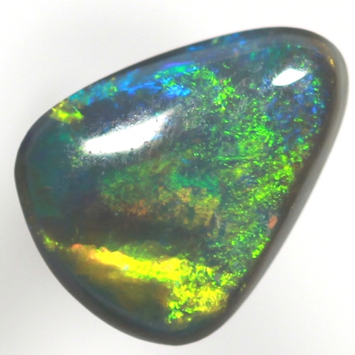 SOLID BLACK OPAL Very Bright, large rolling flashes SEE VIDEO